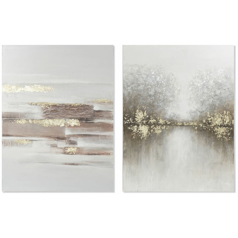 

Cuadro DKD Home Decor Lienzo Abstracto (2 pcs) (90 x 3.8 x 120 cm)