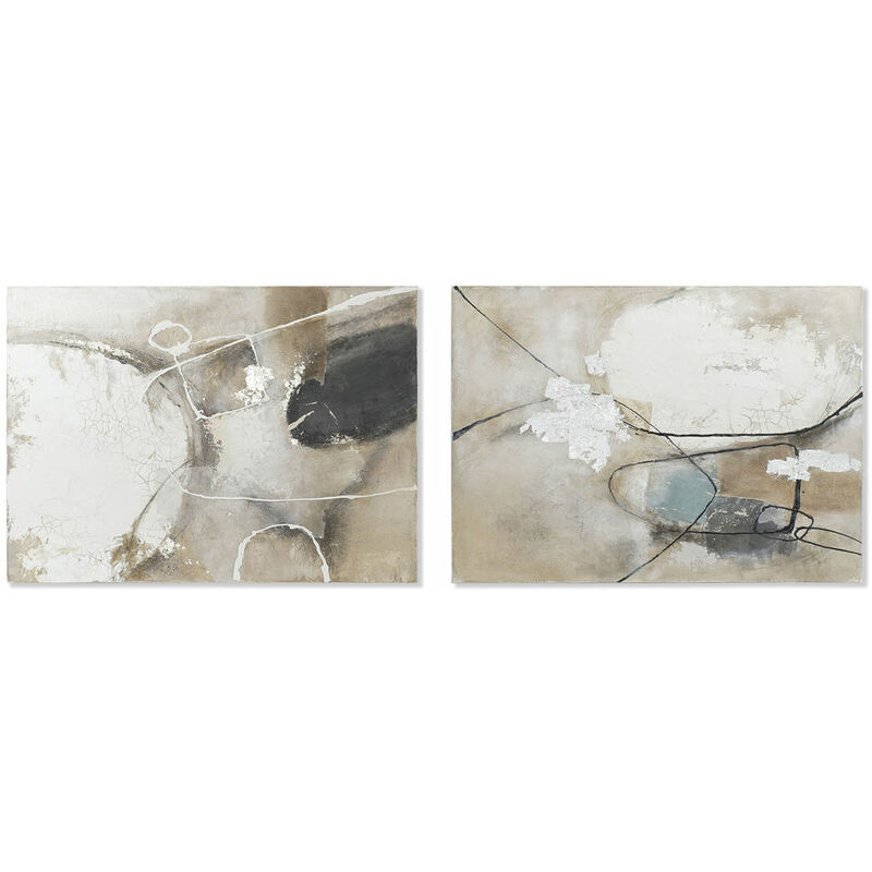 

Cuadro DKD Home Decor Lienzo Abstracto (2 pcs) (90 x 4 x 120 cm)