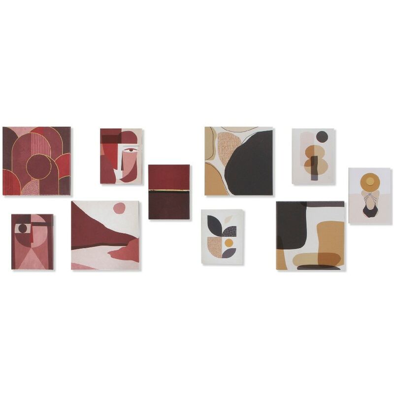 

Cuadro DKD Home Decor Lienzo Abstracto (5 pcs) (2 pcs)