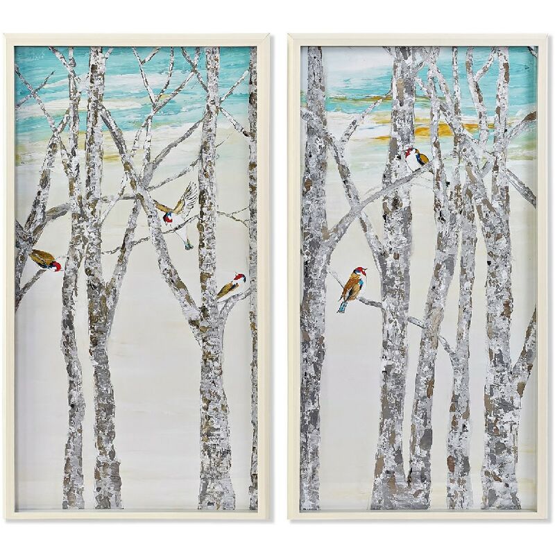 

Cuadro DKD Home Decor Lienzo Árboles (2 pcs) (54 x 3 x 103.5 cm)
