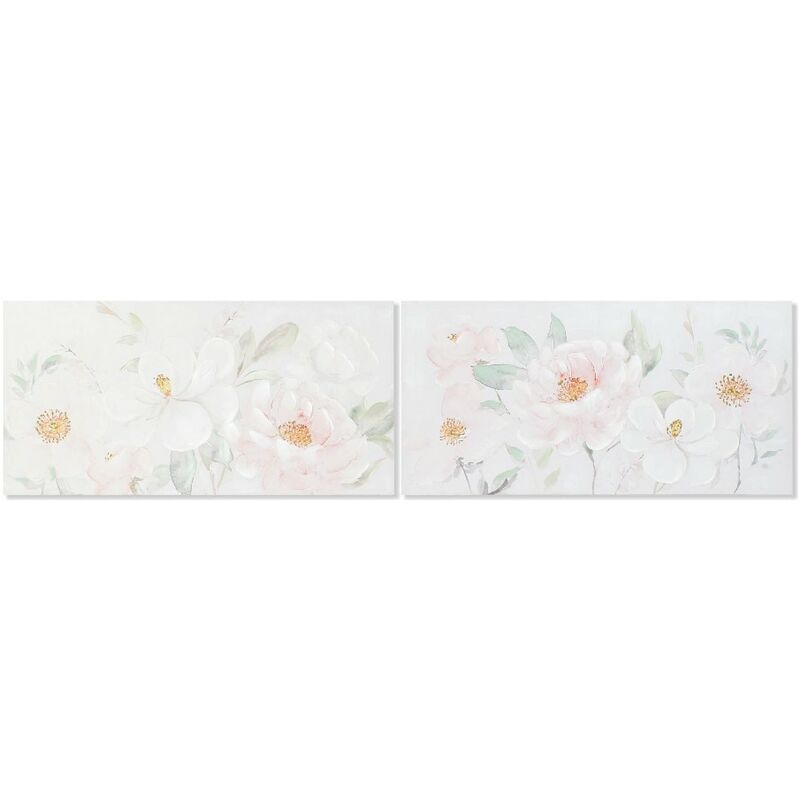 

Cuadro DKD Home Decor Lienzo Flores (2 pcs) (120 x 3 x 60 cm)
