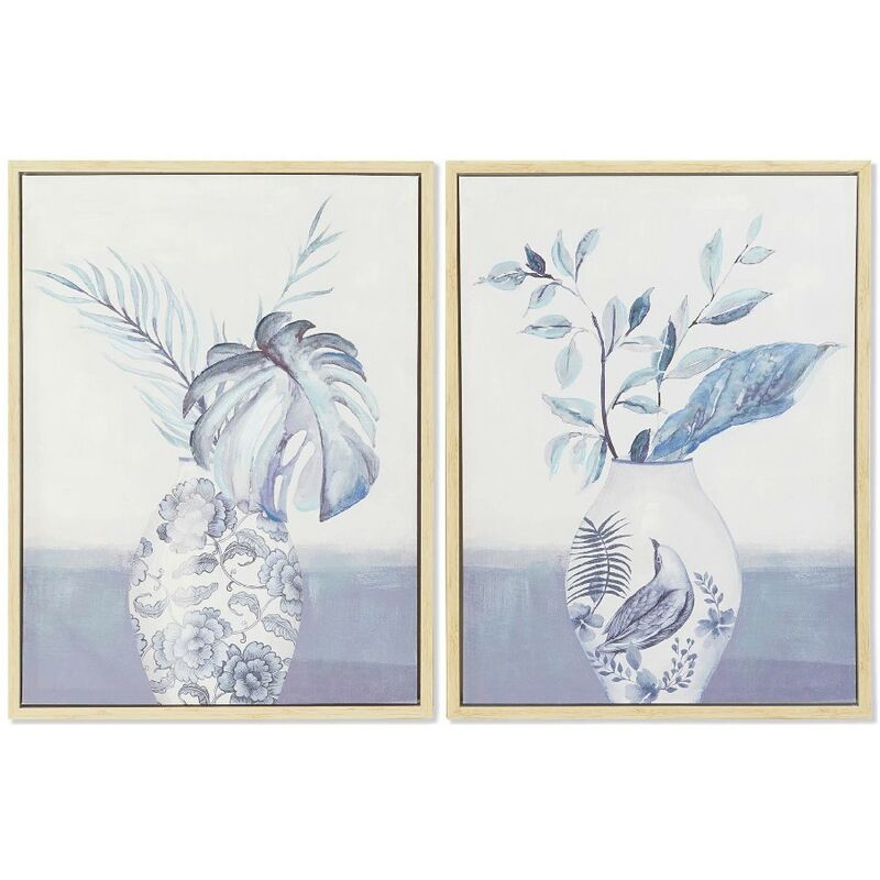 

Cuadro dkd home decor lienzo jarrón (2 pcs) (60 x 4 x 80 cm) Rogal