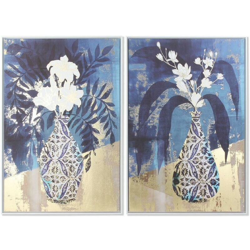 

Cuadro DKD Home Decor Lienzo Jarrón (2 pcs) (83 x 4.5 x 123 cm)