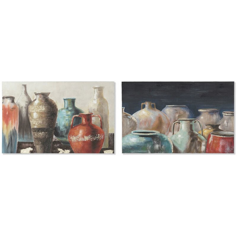 

Cuadro DKD Home Decor Lienzo Jarrón (2 pcs) (90 x 2.7 x 60 cm)