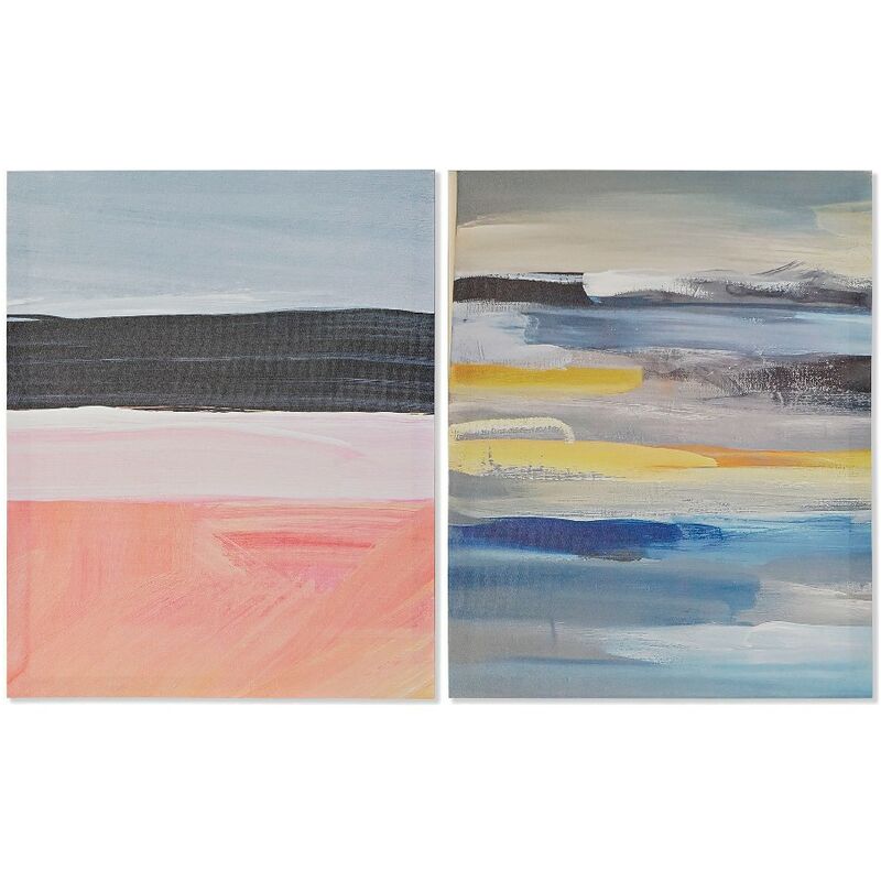 

Cuadro DKD Home Decor Lines Lienzo Abstracto (2 pcs) (40 x 1.8 x 50 cm)