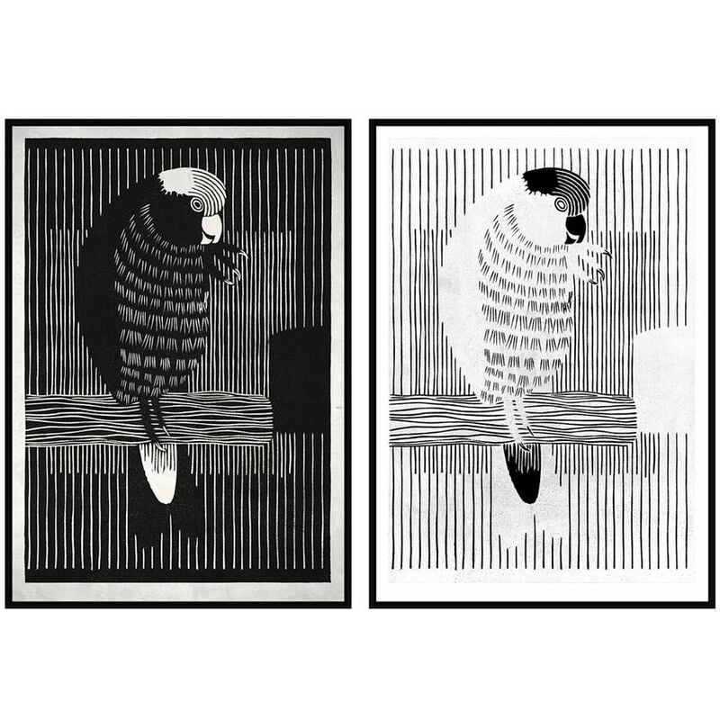 

Cuadro DKD Home Decor Loro (2 pcs) (83 x 4.5 x 123 cm)