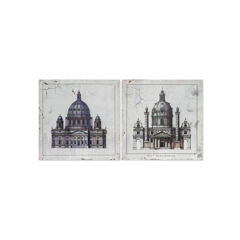 

Cuadro DKD Home Decor Madera Tradicional (2 pcs)