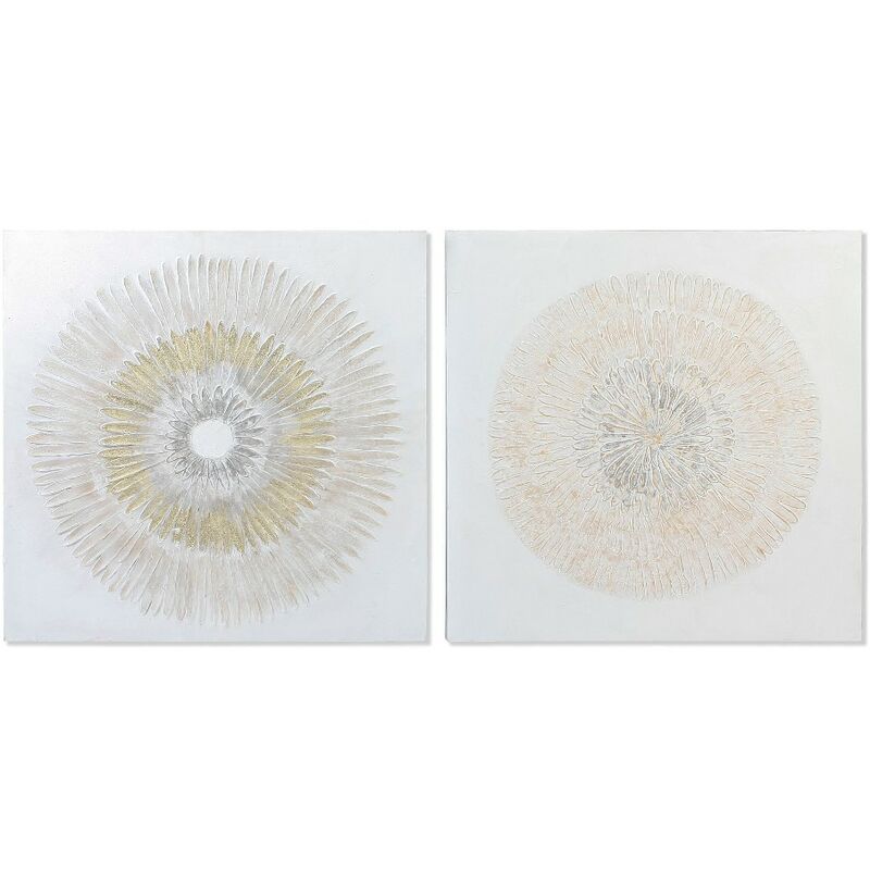 

Cuadro DKD Home Decor Mandala Círculos (2 pcs) (80 x 3.8 x 80 cm)