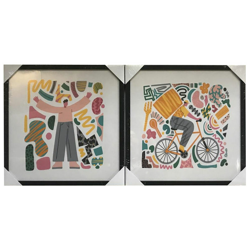 

Cuadro DKD Home Decor Moderno (2 pcs) (40 x 3 x 40 cm)