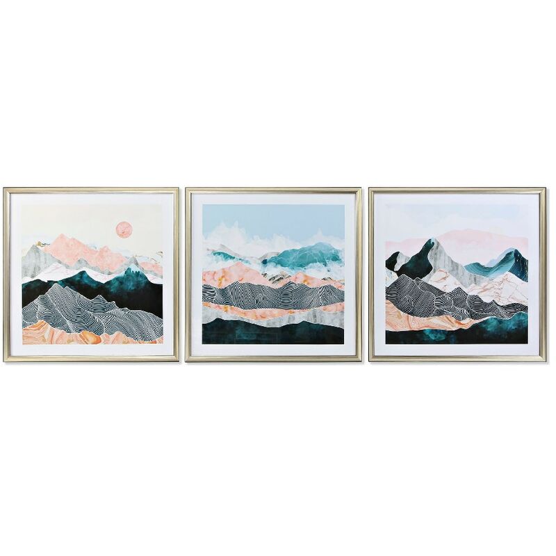 

Cuadro DKD Home Decor Montaña (3 pcs) (70 x 4 x 70 cm)