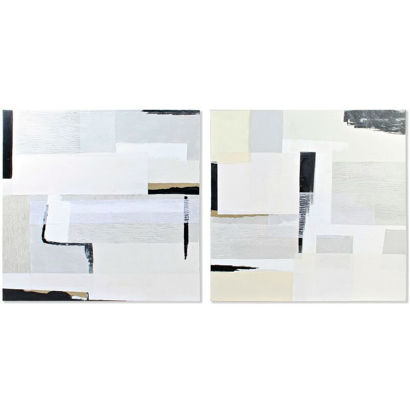 

Cuadro DKD Home Decor Paint Abstracto (2 pcs) (100 x 4 x 100 cm)