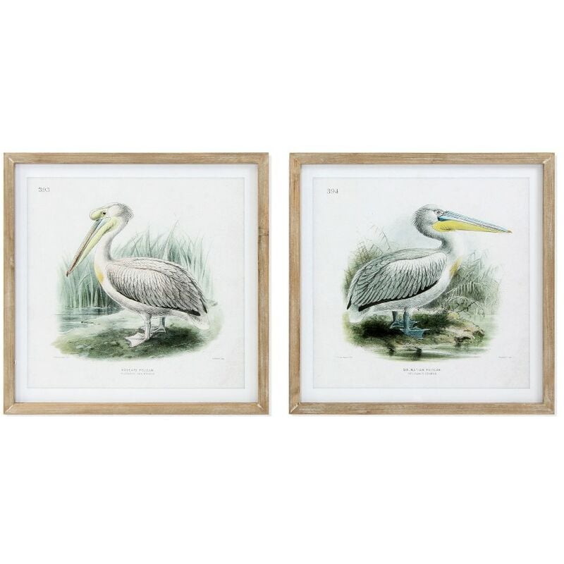 

Cuadro DKD Home Decor Pelican (2 pcs) (60 x 2 x 60 cm)
