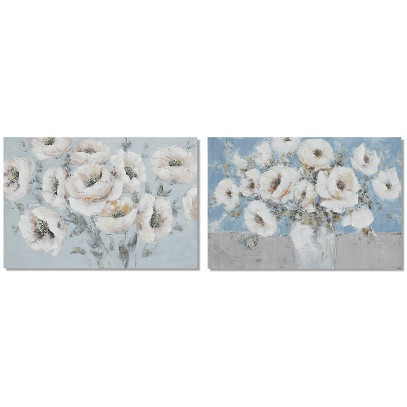 

Cuadro DKD Home Decor Flores (2 pcs) (120 x 2.8 x 80 cm)