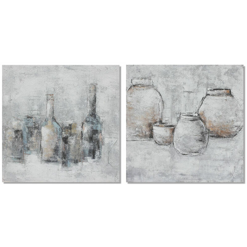 

Cuadro DKD Home Decor Jarrón (2 pcs) (100 x 2.8 x 100 cm)