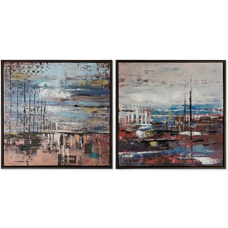 

Cuadro DKD Home Decor Port (63 x 3.5 x 63 cm)