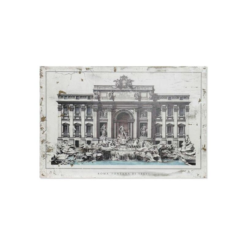 

Cuadro DKD Home Decor Roma Fontana Di Trevi Madera Tradicional (120 x 3 x 80 cm)