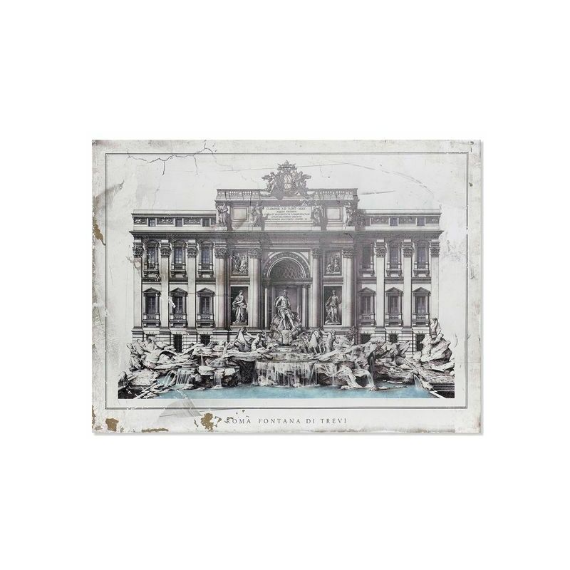 

Cuadro DKD Home Decor Roma Fontana Di Trevi Madera Tradicional (80 x 3 x 60 cm)