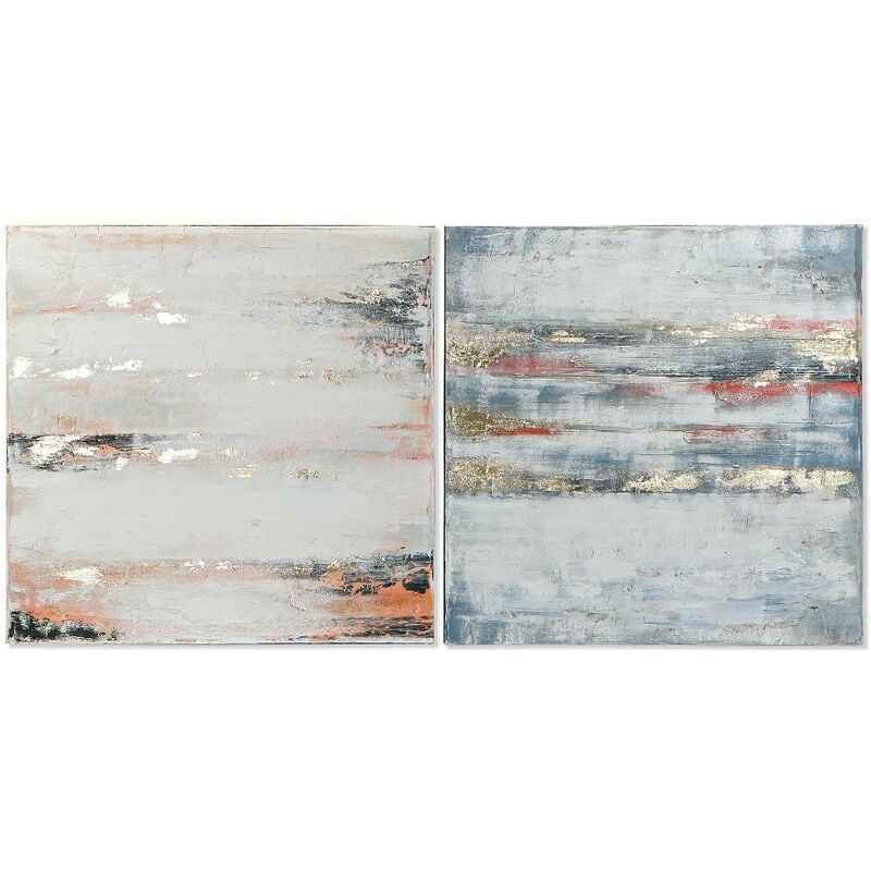 

Cuadro DKD Home Decor Sea Abstracto (2 pcs) (100 x 3.5 x 100 cm)