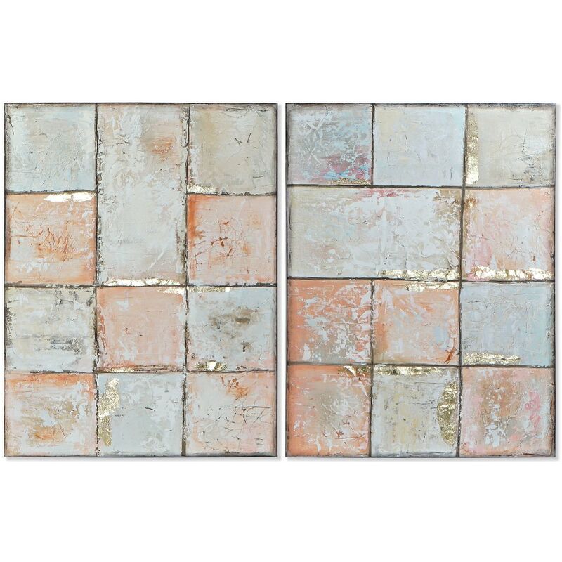 

Cuadro DKD Home Decor Squares Cuadrados (2 pcs) (90 x 3.5 x 119 cm)