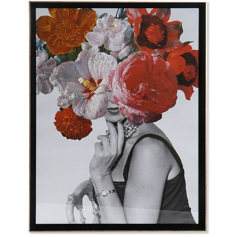 

Cuadro DKD Home Decor Woman Flower (64 x 3 x 84 cm)