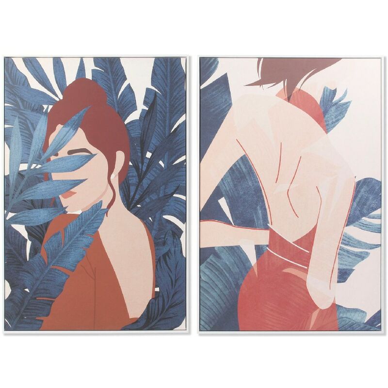 

Cuadro DKD Home Decor Woman Lienzo (2 pcs) (83 x 4.5 x 123 cm)