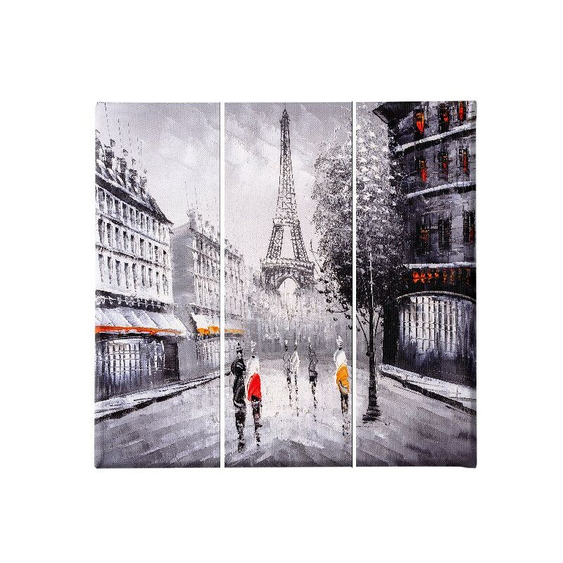 

Homemania - Cuadro Eiffel Tours - 3 piezas - Ciudades y paisajes - por sala de estar, habitacion - Multicolor en Poliester, madera, 69 x 3 x 50 cm