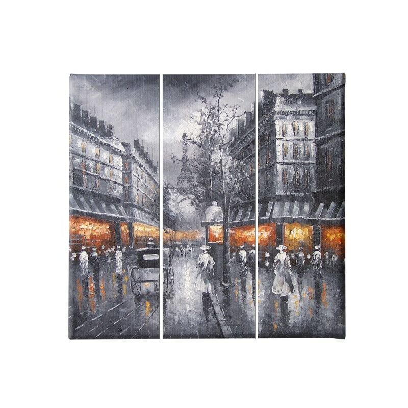 

Homemania - Cuadro Eiffel Tours - 3 piezas - Ciudades y paisajes - por sala de estar, habitacion - Multicolor en Poliester, madera, 69 x 3 x 50 cm