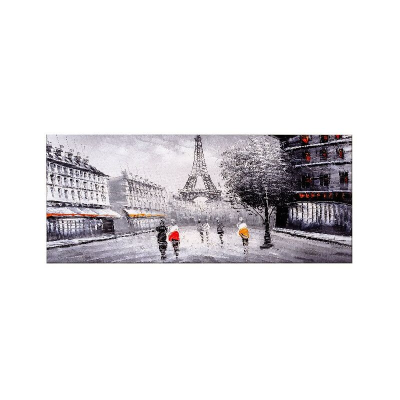 

Homemania - Cuadro Eiffel Tours - Ciudades y paisajes - para la sala de estar, la habitacion - Multicolor en Poliester, madera, 70 x 3 x 100 cm