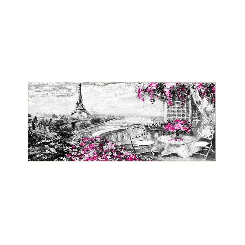 

Homemania - Cuadro Eiffel Tours - Ciudades y paisajes - para la sala de estar, la habitacion - Multicolor en Poliester, madera, 70 x 3 x 100 cm