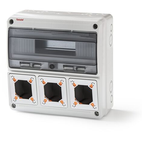 Cuadro eléctrico 16 módulos 3 tomas 320x320x150 IP65 Famatel 3975
