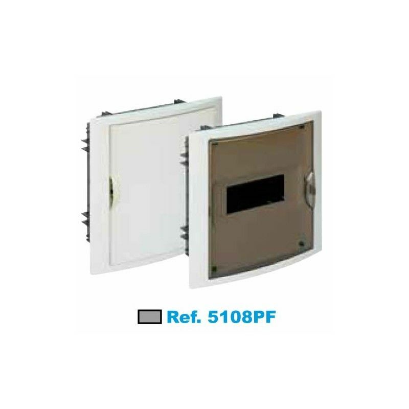 

Cuadro eléctrico de empotrar 8 elementos fumé Solera Arelos 5108PF