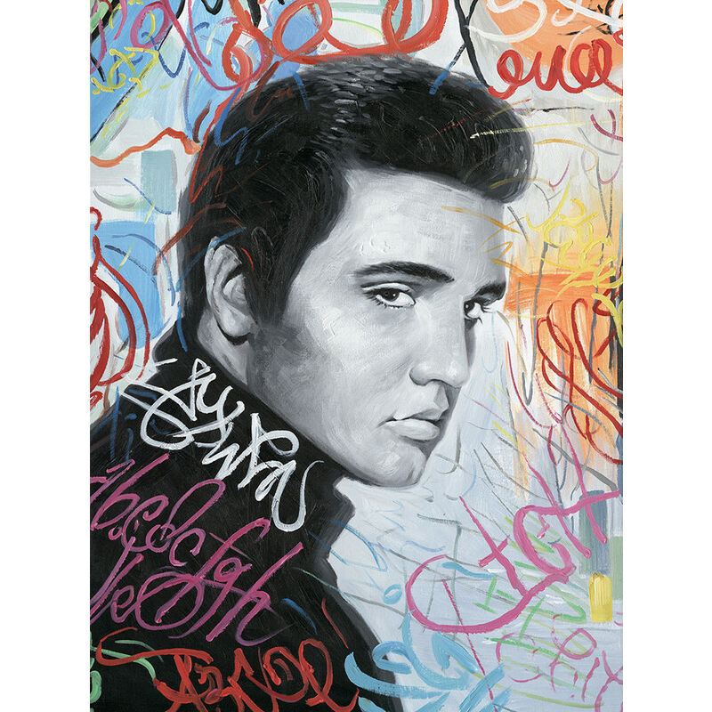 

Herdasa - Cuadro Elvis Cómic 70x100 cm