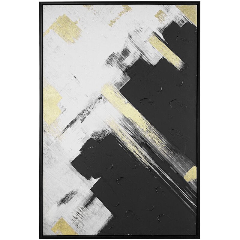 

Cuadro en lienzo enmarcado gris/blanco 63x93 cm SORA