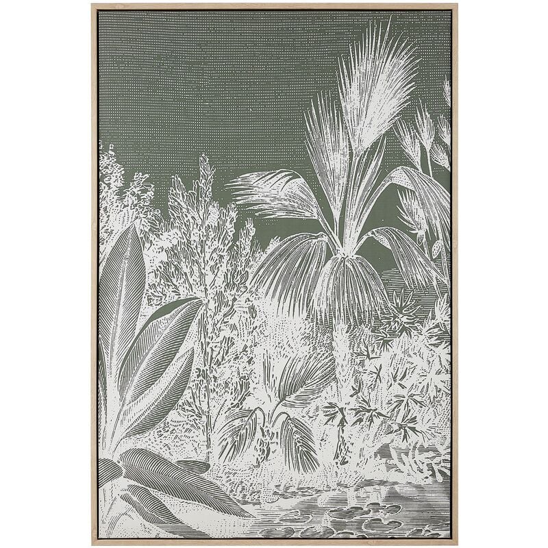 

Cuadro en lienzo enmarcado verde 93 x 63 cm CANIEZZA