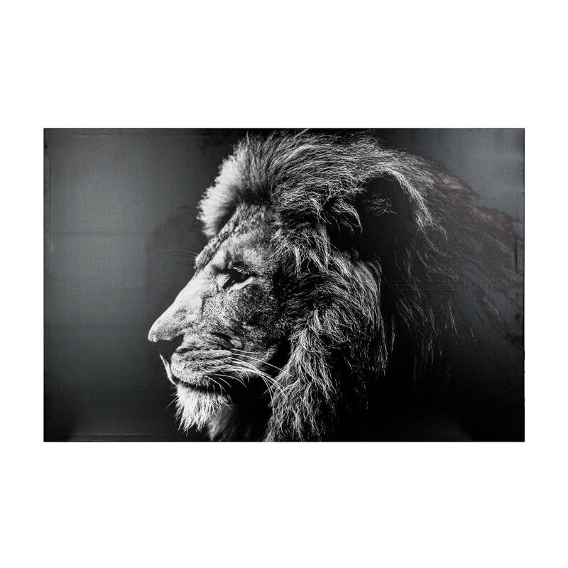 

Cuadro estampado de león 118x78cm