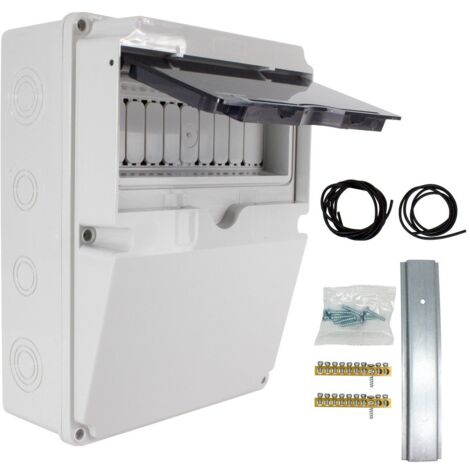 Cuadro estanco Ip65 4 modulos carril din para 4 Huecos Montaje