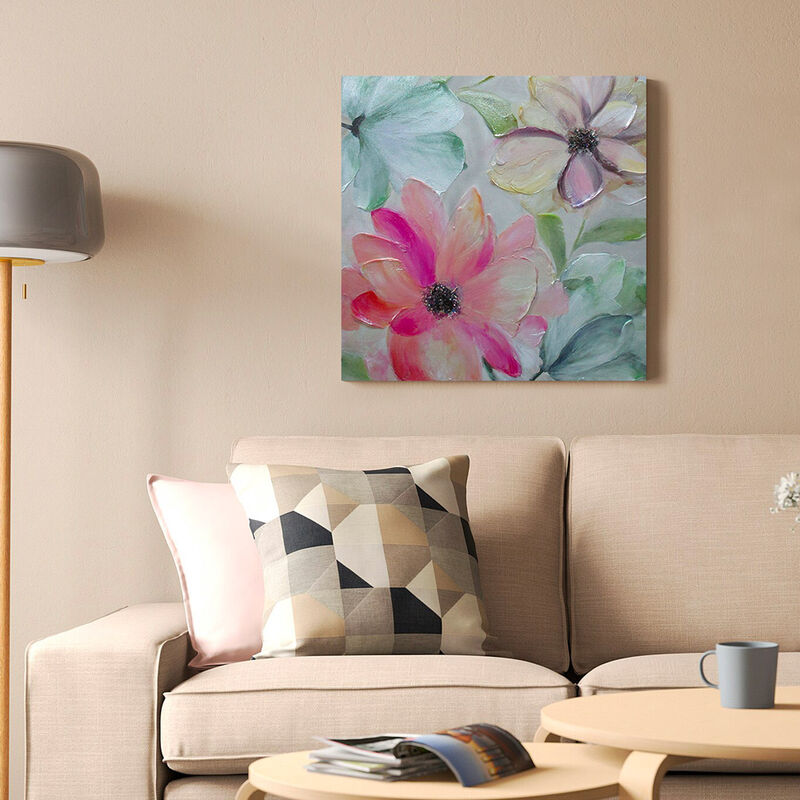

Tema - Cuadro floral pintado a mano sobre lienzo 40 x 40 cm Spring