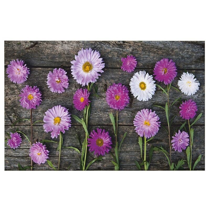 

Homemania - Cuadro Flores - La naturaleza - para la sala de estar, la habitacion - Multicolor en Poliester, madera, 100 x 3 x 50 cm
