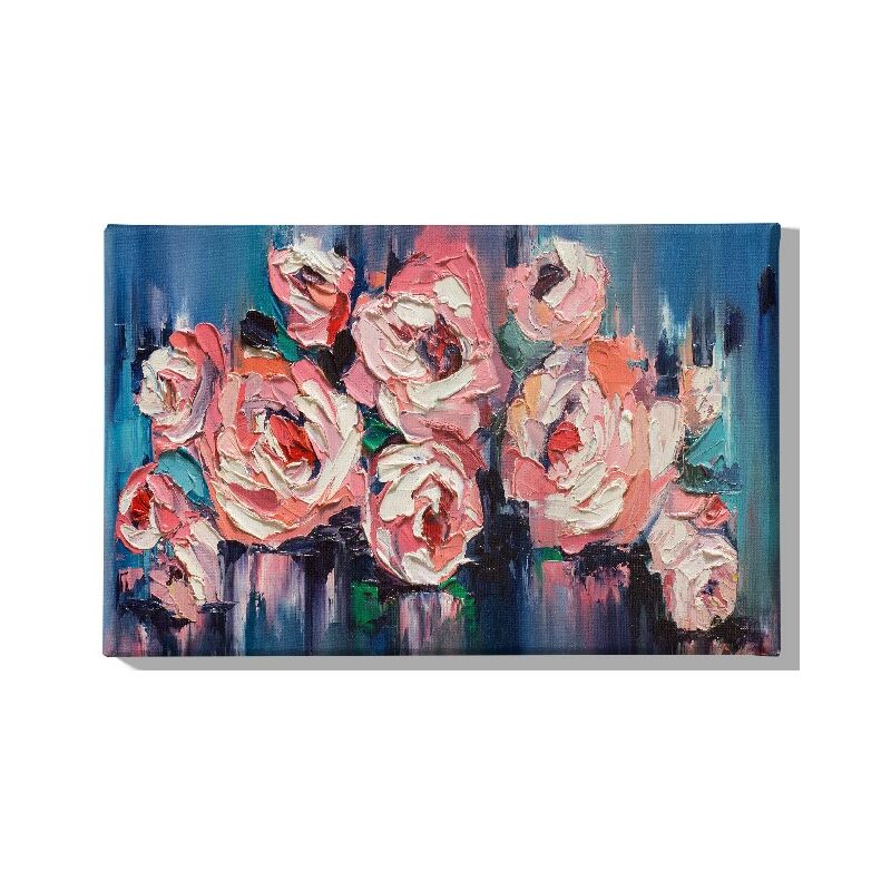 

Homemania - Cuadro Flores - La naturaleza - para la sala de estar, la habitacion - Multicolor en Poliester, madera, 45 x 3 x 70 cm