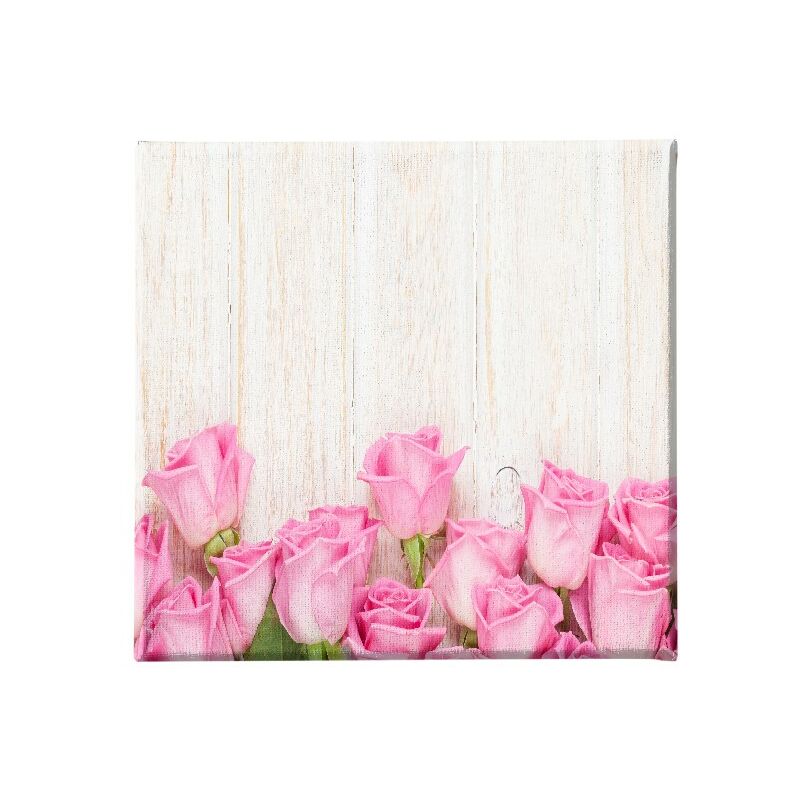 

Homemania - Cuadro Flores - La naturaleza - para la sala de estar, la habitacion - Multicolor en Poliester, madera, 60 x 3 x 60 cm