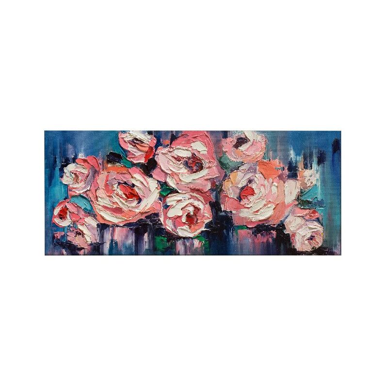 

Homemania - Cuadro Flores - La naturaleza - para la sala de estar, la habitacion - Multicolor en Poliester, madera, 70 x 3 x 100 cm