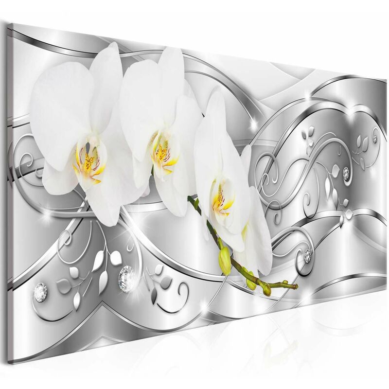 

Cuadro - Flowering (1 Part) Narrow Silver Medidas 150X50