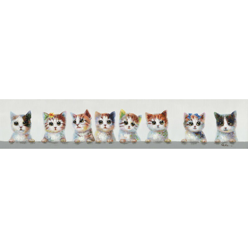 

Herdasa - Cuadro Gatitos 30x150 cm