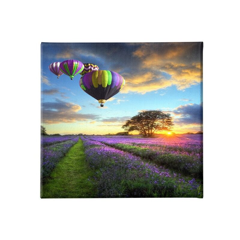 

Cuadro Globo - Naturaleza y paisajes - para la sala de estar, la habitacion - Multicolor en Poliester, madera, 60 x 3 x 60 cm