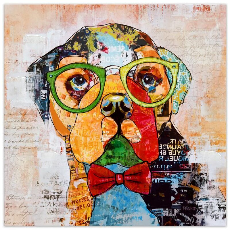 

Pug Pop Art cm 80x80x3,5cm WF011X1 - Artedalmondo