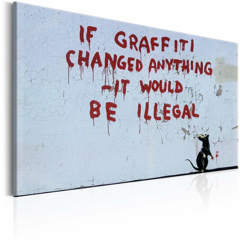 

Cuadro - If Graffiti Changed Anything by Banksy Medidas 60X40