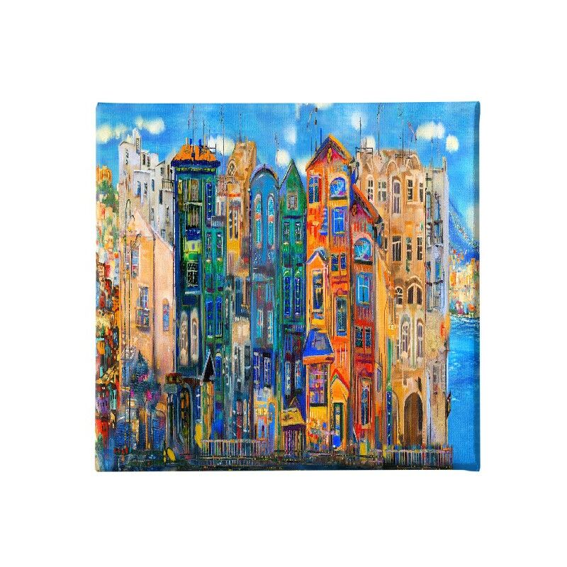 

Homemania - Cuadro Inicio - Arte y Graffiti - para la sala de estar, la habitacion - Multicolor en Poliester, madera, 60 x 3 x 60 cm
