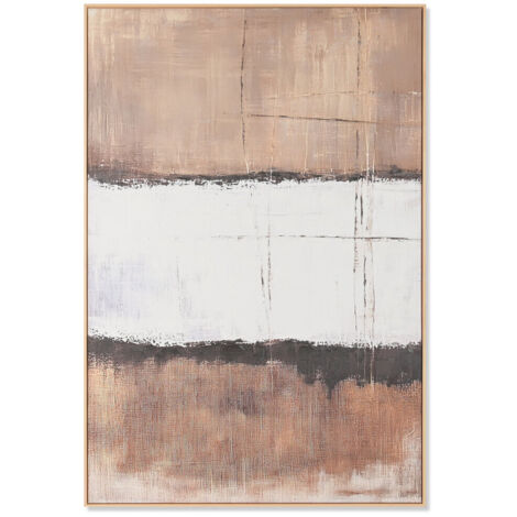 Cuadro Lienzo 123X4X183 Tecnica Mixta Marco Madera