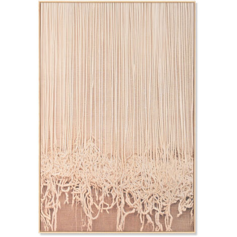 Cuadro Lienzo 123X4X183 Tecnica Mixta Marco Madera