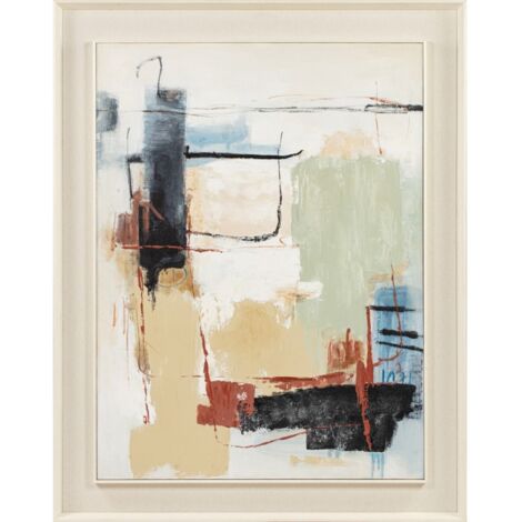 Cuadro Lienzo Mdf 110X6X140 Abstracto Pintado Mano